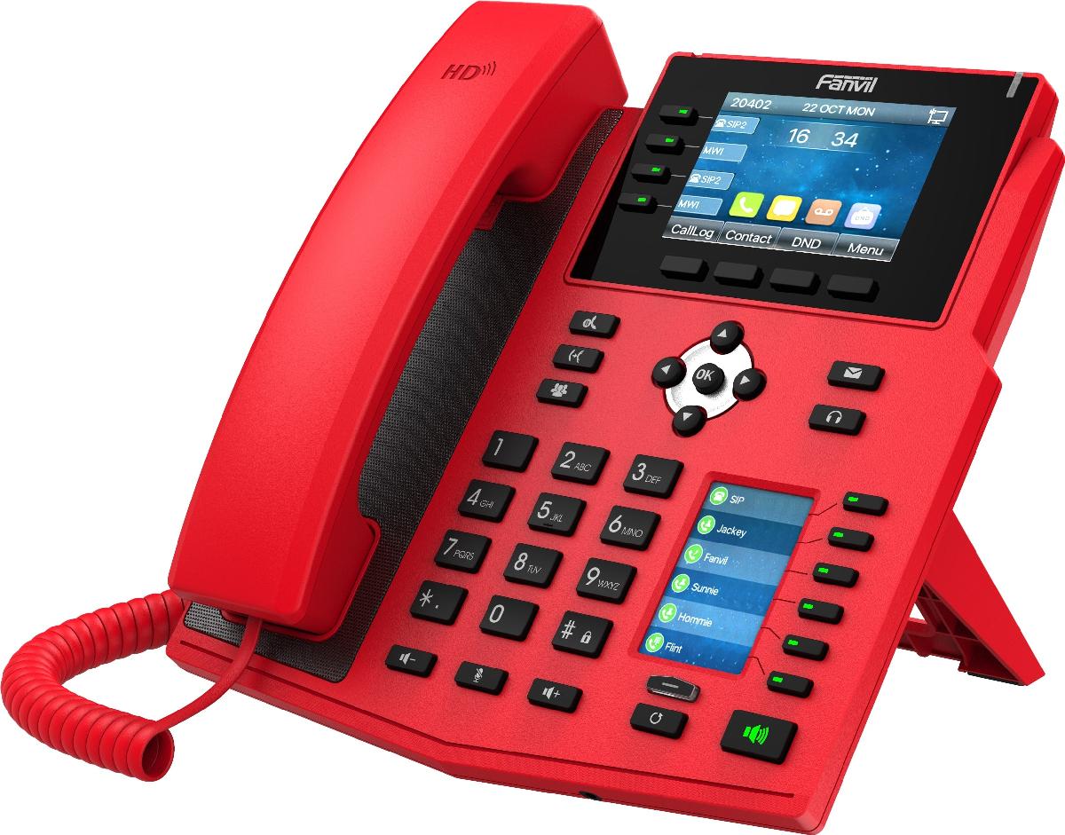 Fanvil X5U-R (Red) Medium level IP phone